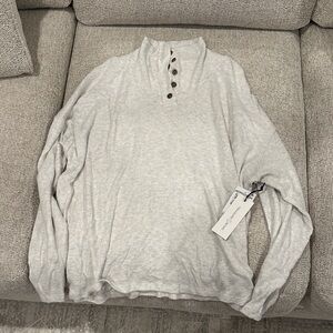 treasure & bond Gray Button-Up Long Sleeve Shirt NWT